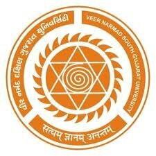 Veer Narmad South Gujarat University logo